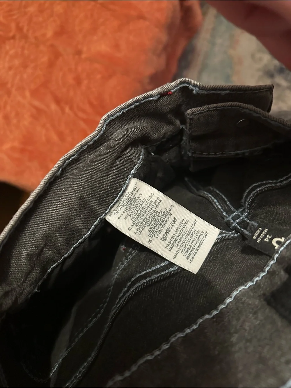 True Religion Ricky big t flap straight Jean